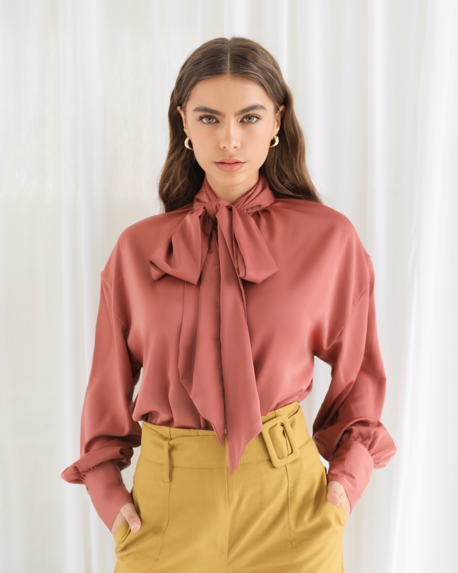 Classic Bow Tie Blouse - A.S The Label